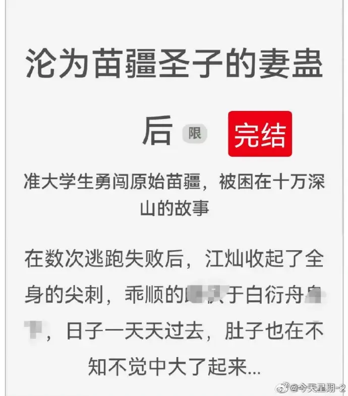 《沦为苗疆圣子的妻蛊后》txt全集下载-沦为苗疆圣子的妻蛊后免费阅读-狐狸雨小说全文在线阅读-完结版百度云资源